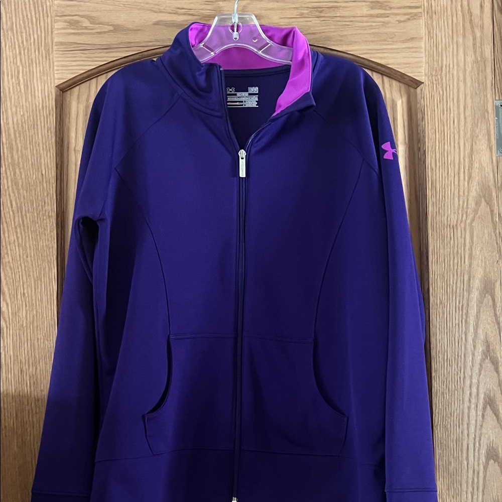 Under Armour Purple Jacket with Pink Accents - Picture 3 of 7